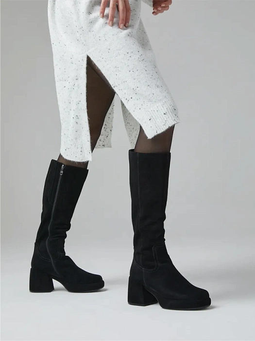 Женские сапоги basic FEDERICA RODARI черные, артикул 7E-3C548-845