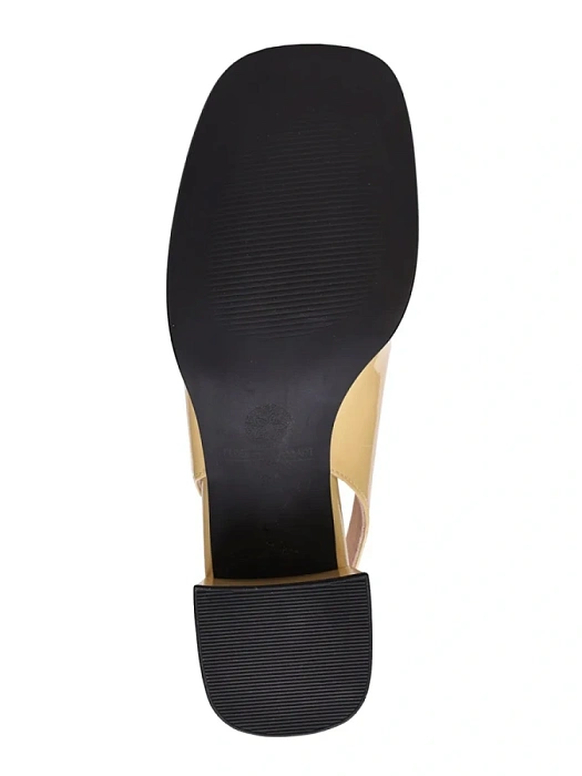 Женские слингбэки FEDERICA RODARI желтые, артикул 7E-2255-875-5