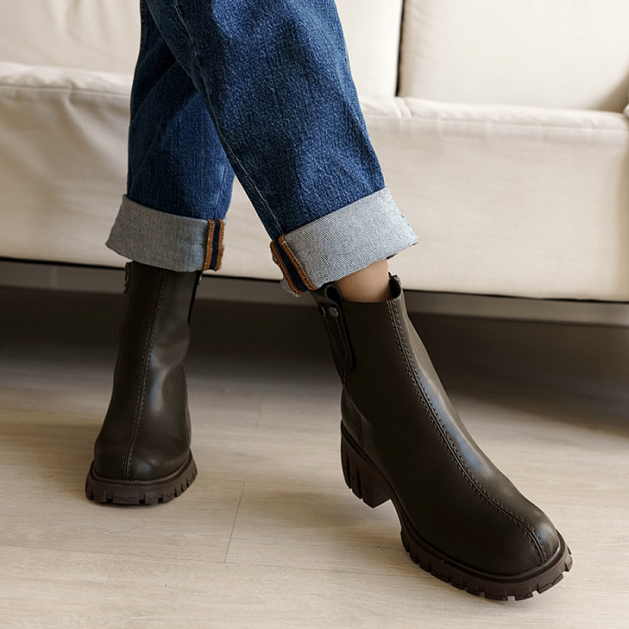 Женские ботинки basic SOFIA-ALEXANDRA хаки, артикул 17E-Z16566-F01