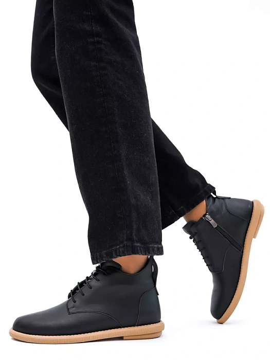 Женские ботинки basic eObuv черные, артикул 100660-PL-01