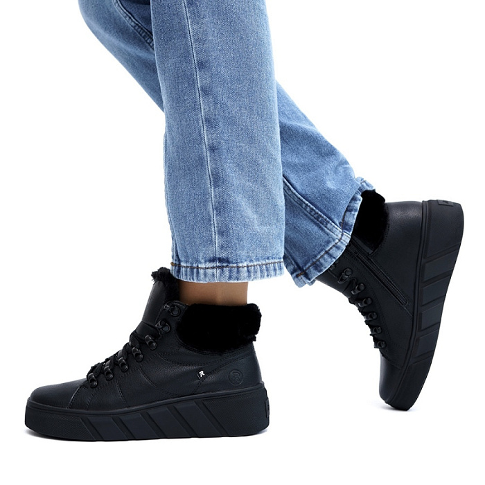 Женские ботинки basic RIEKER черные, артикул W0560-00