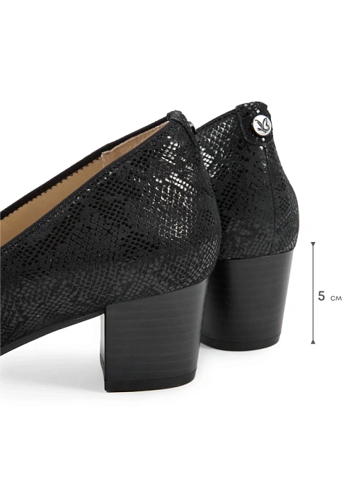 Женские туфли лодочки basic CAPRICE черные, артикул 9-22308-43-01A