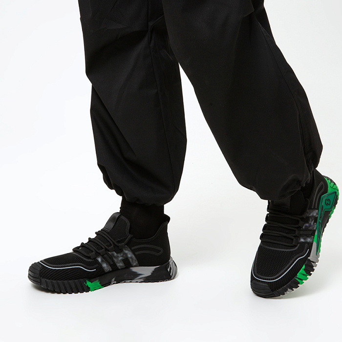 Мужские кроссовки BRUNO RENZONI  черные, артикул BR13530-MT/10