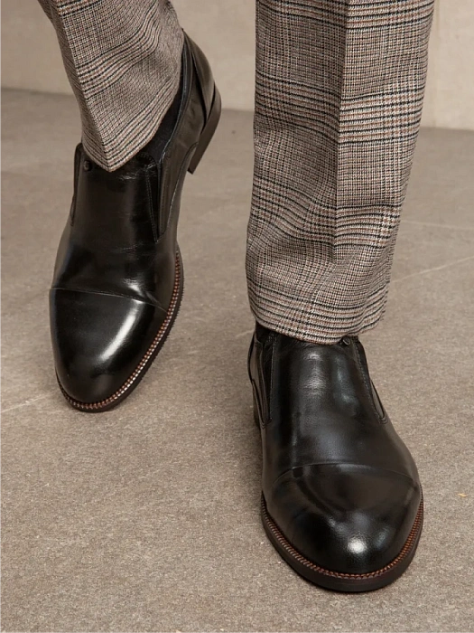 Мужские туфли BRUNO RENZONI  черные, артикул J3032-10-A33