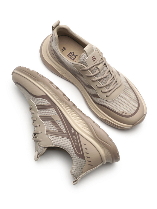 Мужские кроссовки BRUNO RENZONI  бежевые, артикул HG-3PB1657-32
