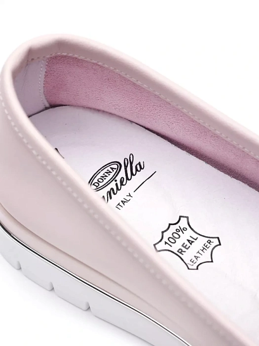 Женские мокасины Donna Daniella  розовые, артикул 53E-80593-1