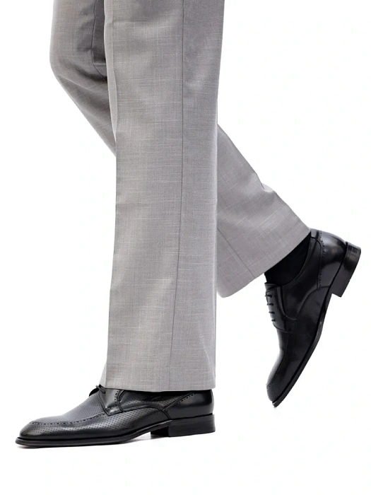 Мужские дерби BRUNO RENZONI  черные, артикул 5491B-711A-1