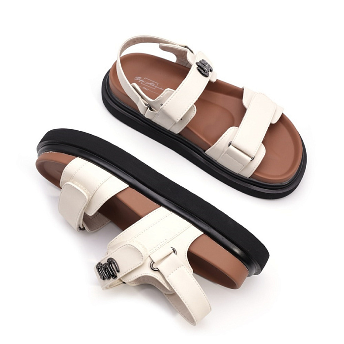 Женские сандалии SOFIA-ALEXANDRA белые, артикул SA16778-WPU/8-1