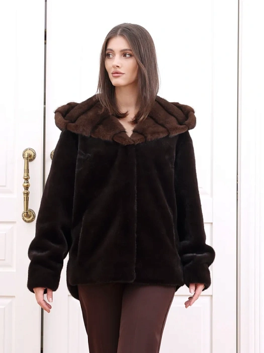 Шуба Donna Daniella , артикул 3-gucci_d.brown