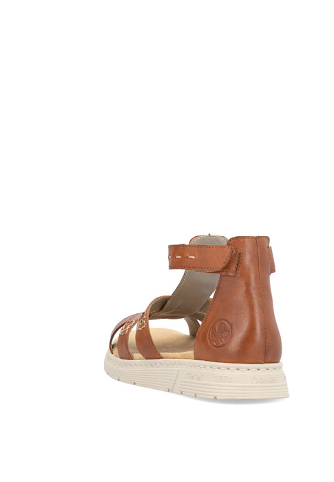 Женские сандалии RIEKER коричневые, артикул V9160-24