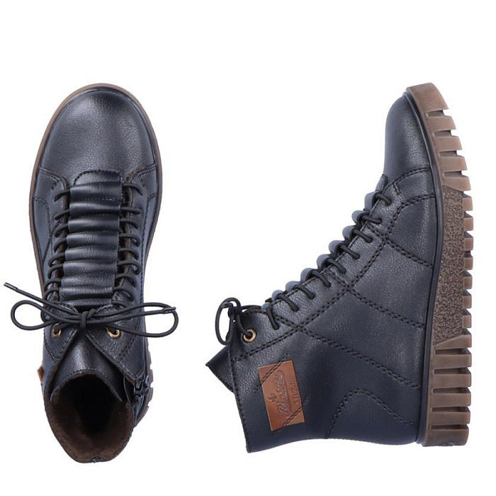 Женские ботинки basic RIEKER черные, артикул Y3421-00
