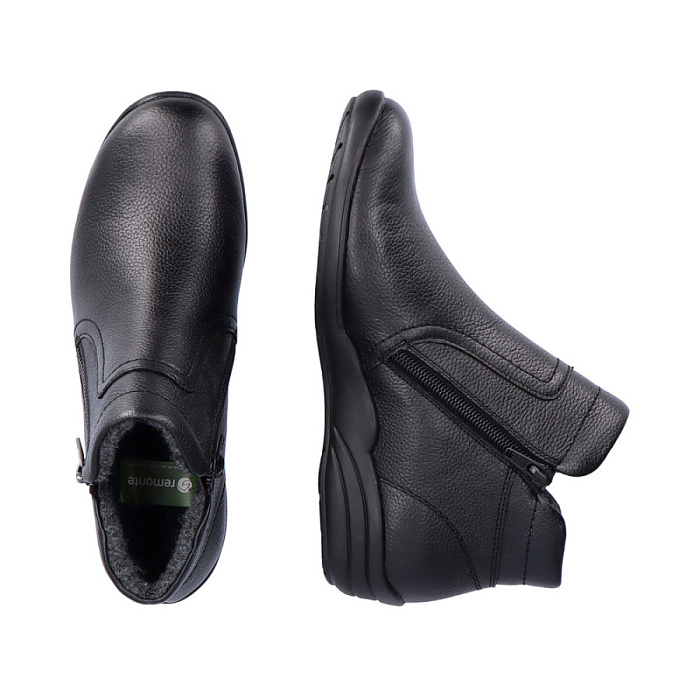 Женские ботинки basic REMONTE черные, артикул R7677-02