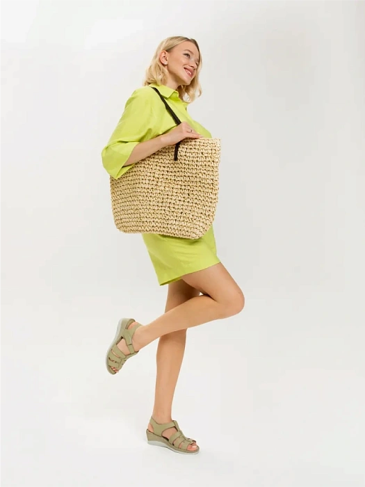 Женские босоножки  eObuv хаки, артикул D24YS-1405