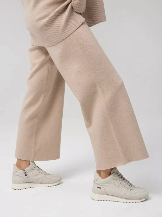 Женские ботинки basic eObuv белые, артикул 9-76220-41-412