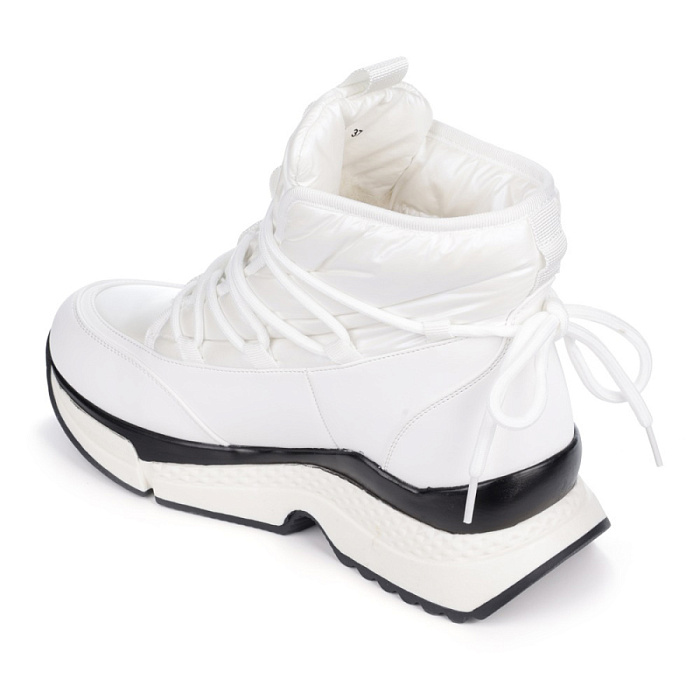 Женские ботинки basic Donna Daniella  белые, артикул JE191-021