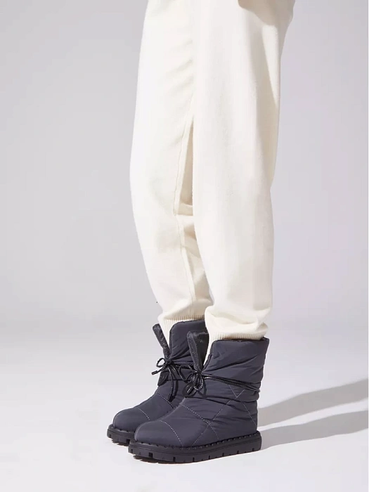 Женские дутики Donna Daniella  темно-серые, артикул 32W9-4-405Z