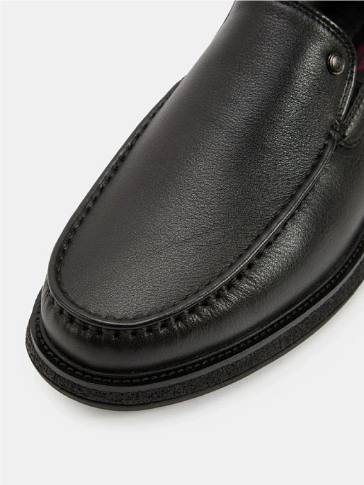 Мужские мокасины BRUNO RENZONI  черные, артикул 290A-16Z-961