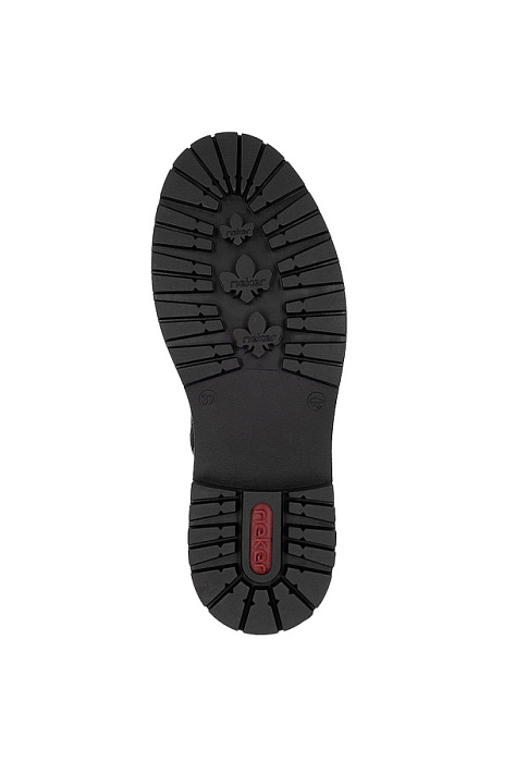 Женские ботинки RIEKER бордовые, артикул Y3163-35