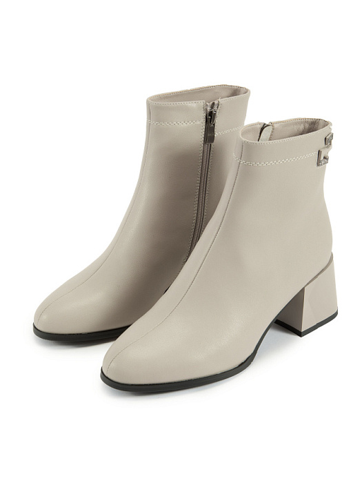 Женские ботильоны eObuv бежевые, артикул 42-DMA9-21-108