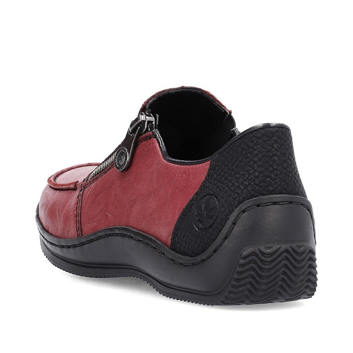 Женские туфли RIEKER бордовые, артикул L1780-35