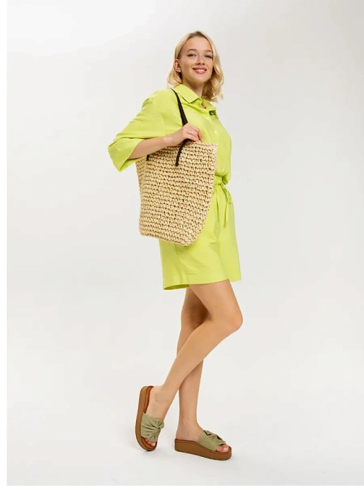 Женские сабо eObuv хаки, артикул D25YT-1435-04