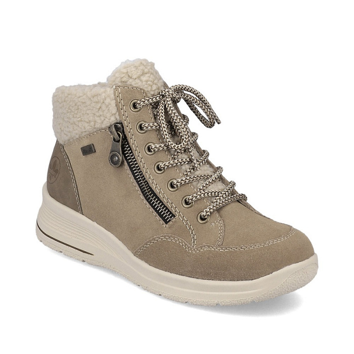 Женские ботинки basic RIEKER коричневые, артикул L7701-24