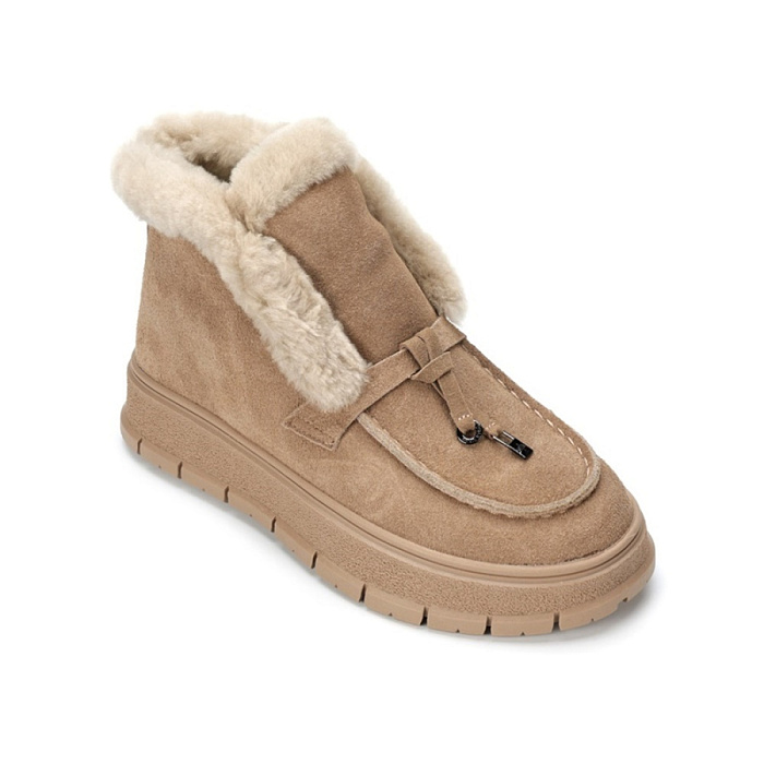 Женские ботинки basic Donna Daniella  бежевые, артикул RW128-012