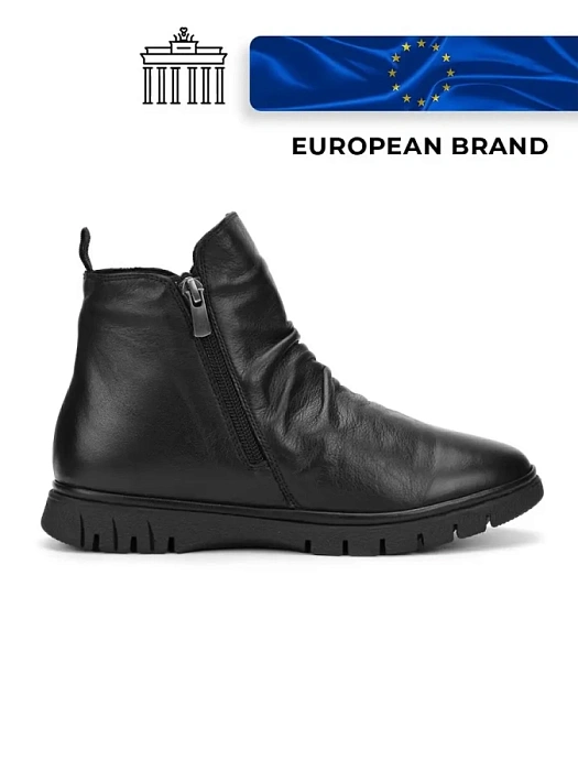 Женские ботинки basic eObuv черные, артикул 100113-PL-01