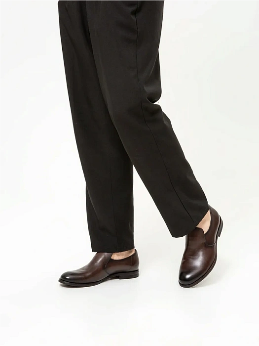 Мужские туфли BRUNO RENZONI  коричневые, артикул BR16772-MB