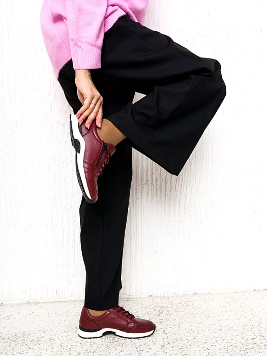 Женские кроссовки eObuv бордовые, артикул 9-73755-41-540