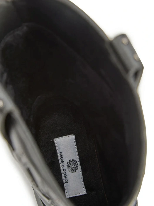 Женские казаки FEDERICA RODARI черные, артикул 4E-3737-909-25W