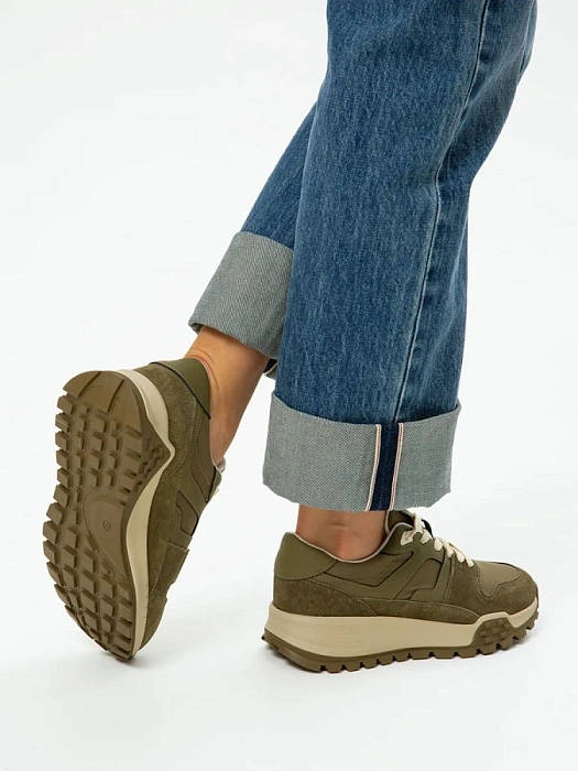 Женские кроссовки SOFIA-ALEXANDRA зеленые, артикул SA18563-WT/8