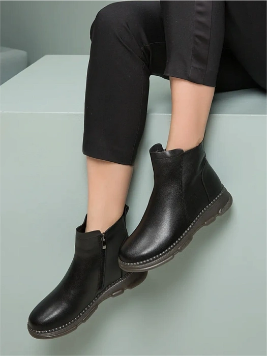Женские ботинки basic Donna Daniella  черные, артикул GC116-050