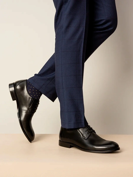 Мужские туфли BRUNO RENZONI  черные, артикул G189AB-G37A-BNP