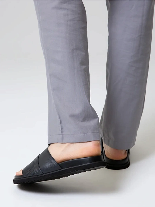 Мужские шлепанцы BRUNO RENZONI  серые, артикул TK702-7-H7