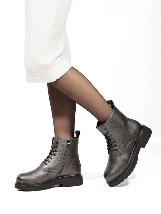 Женские ботинки Donna Daniella  серые, артикул AC025-011