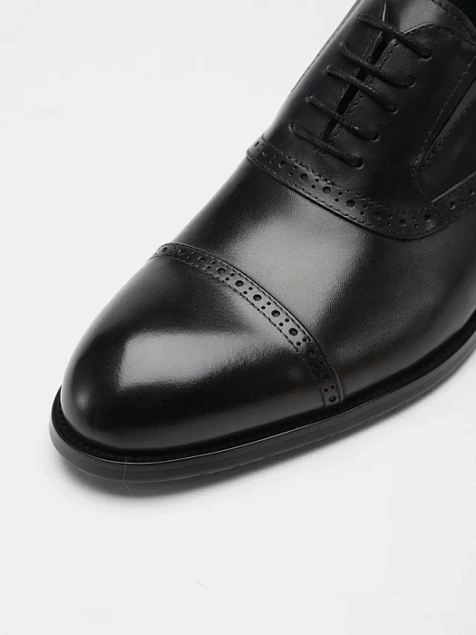 Мужские оксфорды BRUNO RENZONI  черные, артикул 5408A-958A