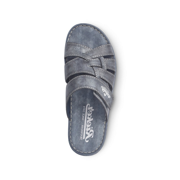 Мужские слайдеры RIEKER синие, артикул 21073-14
