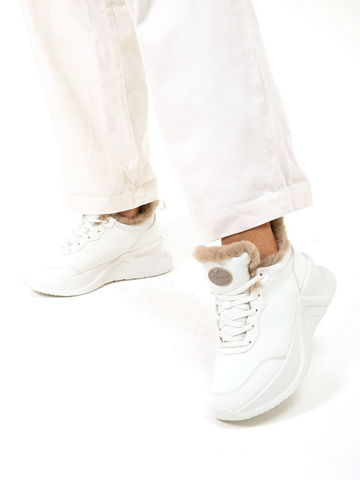 Женские кроссовки eObuv белые, артикул 148505/21-01EB