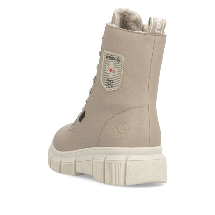 Женские берцы RIEKER бежевые, артикул X3410-20