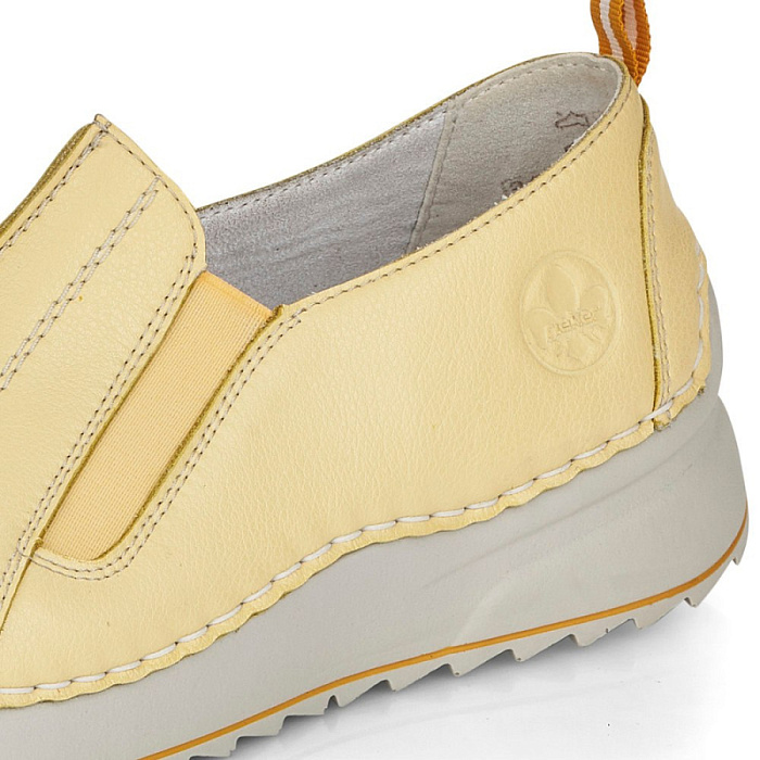 Женские туфли RIEKER желтые, артикул 51593-68