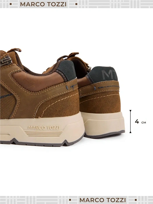 Мужские кроссовки MARCO TOZZI рыжие, артикул 2-13613-44-30F