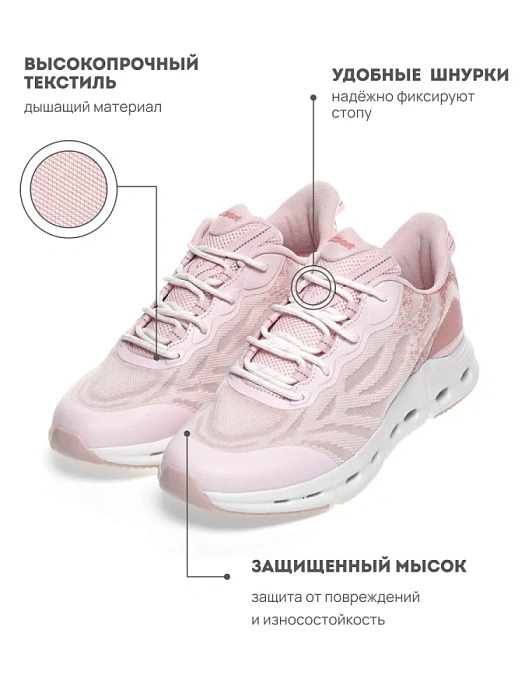 Женские кроссовки RS SPORT розовые, артикул LH227B14_PINK