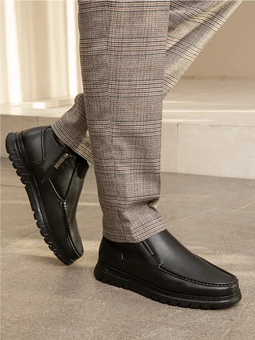 Мужские ботинки BRUNO RENZONI  черные, артикул 9833X-1Z-961