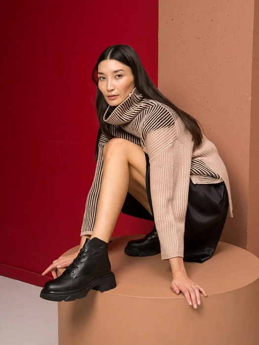 Женские ботинки SOFIA-ALEXANDRA черные, артикул 17E-Z16544-F02