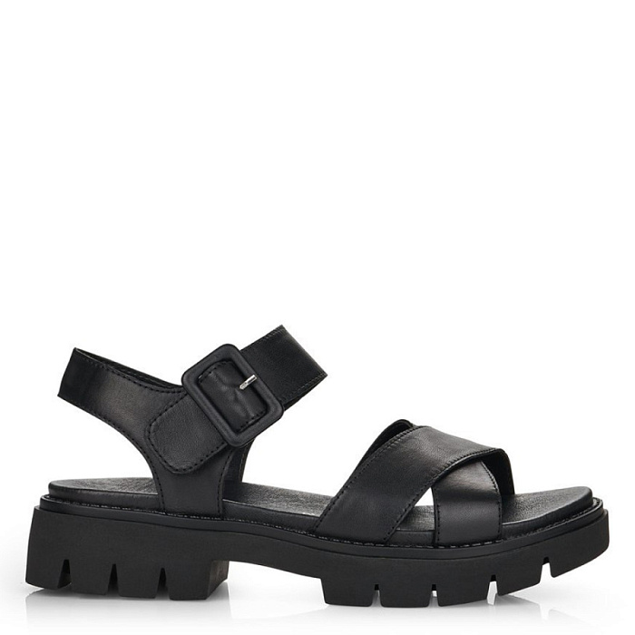Женские босоножки  REMONTE черные, артикул D7950-00
