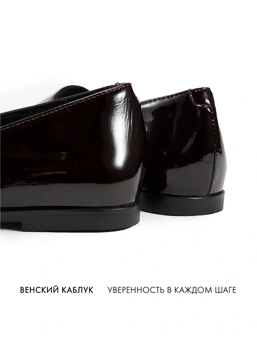 Женские мери джейн FEDERICA RODARI бордовые, артикул 17E-Z17869B-25W