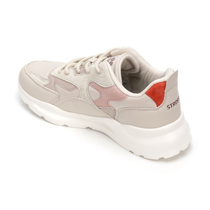 Женские кроссовки STROBBS бежевые, артикул F7369-16