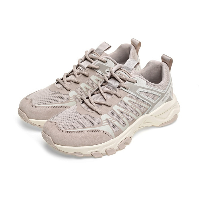 Женские кроссовки STROBBS бежевые, артикул F7449-9