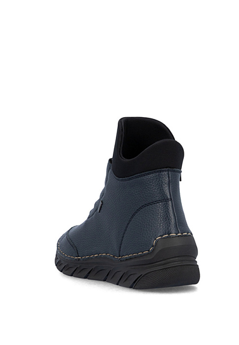 Женские ботинки RIEKER синие, артикул 55069-14